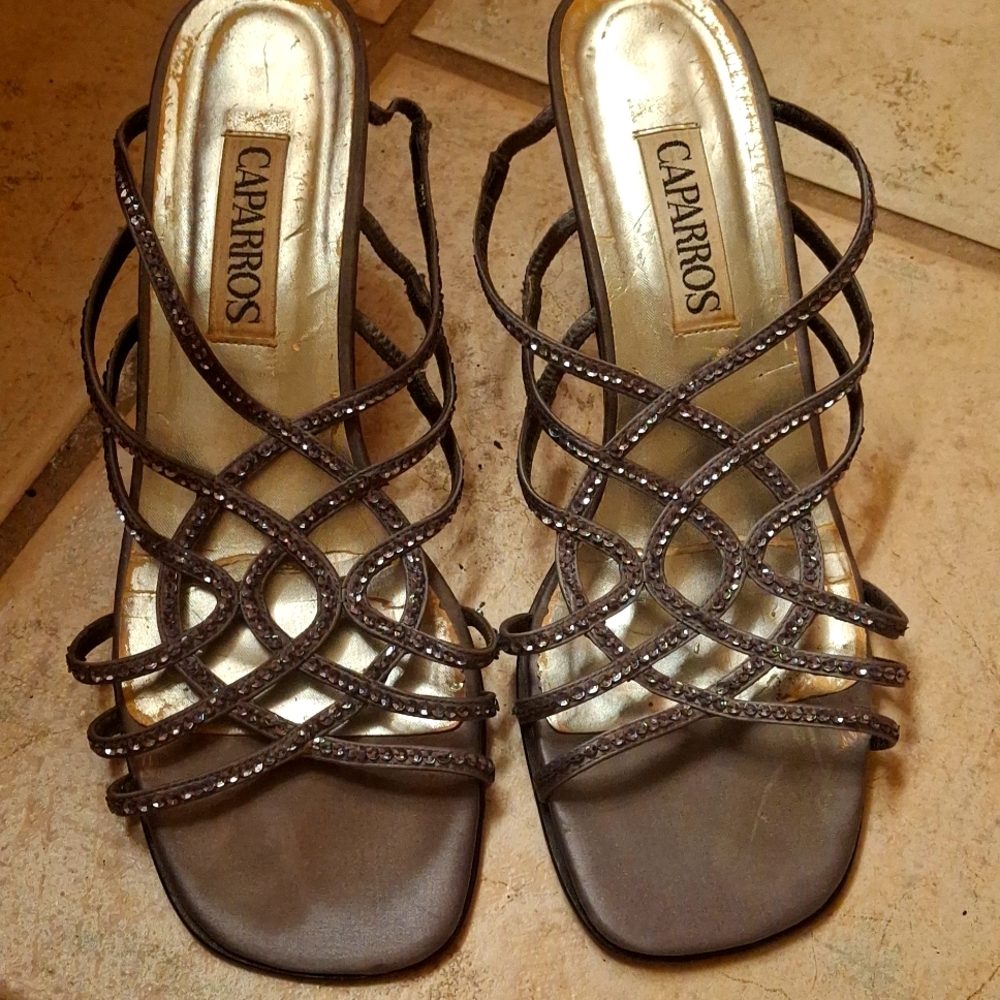 Brown Sparkly Heels